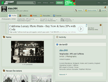 Tablet Screenshot of alexjhh.deviantart.com