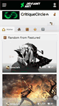 Mobile Screenshot of critiquecircle.deviantart.com