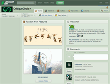 Tablet Screenshot of critiquecircle.deviantart.com