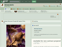 Tablet Screenshot of michaeljaecks.deviantart.com