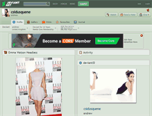 Tablet Screenshot of csidusquene.deviantart.com