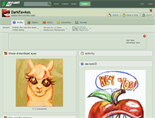 Tablet Screenshot of darkfawkes.deviantart.com
