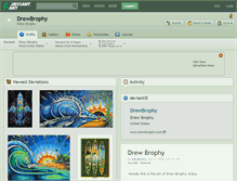 Tablet Screenshot of drewbrophy.deviantart.com