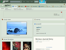 Tablet Screenshot of agathe-f.deviantart.com