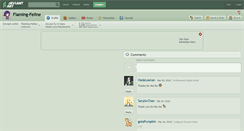 Desktop Screenshot of flaming-feline.deviantart.com