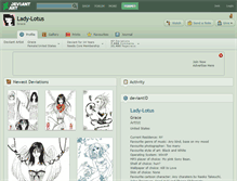 Tablet Screenshot of lady-lotus.deviantart.com