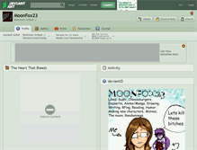 Tablet Screenshot of moonfox23.deviantart.com