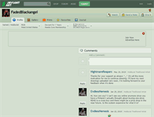 Tablet Screenshot of fadedblackangel.deviantart.com