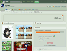 Tablet Screenshot of kelux0.deviantart.com