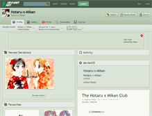 Tablet Screenshot of hotaru-x-mikan.deviantart.com