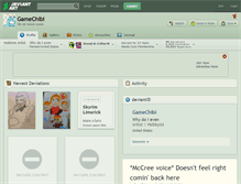 Tablet Screenshot of gamechibi.deviantart.com