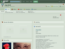 Tablet Screenshot of may-bird.deviantart.com