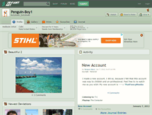 Tablet Screenshot of penguin-boy1.deviantart.com