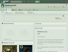 Tablet Screenshot of littleforest-saria.deviantart.com