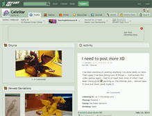 Tablet Screenshot of callestar.deviantart.com