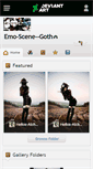 Mobile Screenshot of emo-scene--goth.deviantart.com