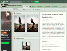 Tablet Screenshot of emo-scene--goth.deviantart.com