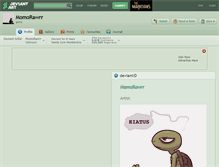Tablet Screenshot of momorawrr.deviantart.com