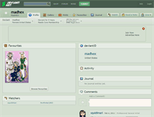 Tablet Screenshot of madhex.deviantart.com