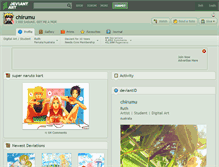 Tablet Screenshot of chirumu.deviantart.com