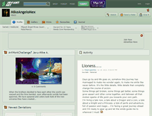 Tablet Screenshot of mikeangelomex.deviantart.com