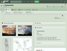Tablet Screenshot of komonchino.deviantart.com