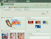Tablet Screenshot of crescentmoonmage.deviantart.com