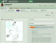 Tablet Screenshot of cookiedevour.deviantart.com