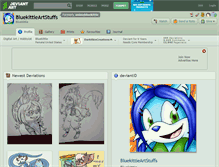 Tablet Screenshot of animebluekittie.deviantart.com