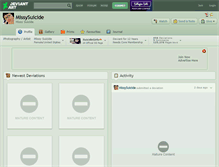 Tablet Screenshot of missysuicide.deviantart.com