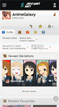 Mobile Screenshot of animegalaxy.deviantart.com