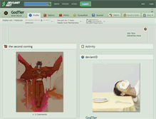 Tablet Screenshot of godtier.deviantart.com