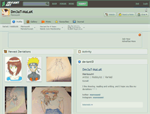 Tablet Screenshot of dm3at-malak.deviantart.com