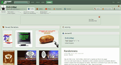 Desktop Screenshot of evil-critter.deviantart.com