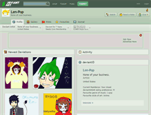 Tablet Screenshot of len-pop.deviantart.com