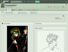 Tablet Screenshot of chroniclesoface.deviantart.com