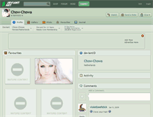 Tablet Screenshot of chow-chowa.deviantart.com