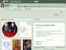 Tablet Screenshot of coreail.deviantart.com