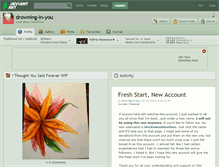 Tablet Screenshot of drowning-in-you.deviantart.com