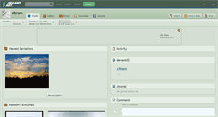 Desktop Screenshot of citrom.deviantart.com