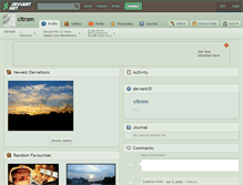 Tablet Screenshot of citrom.deviantart.com