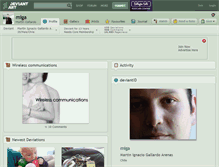 Tablet Screenshot of miga.deviantart.com