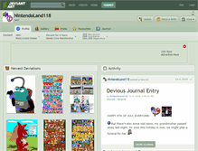 Tablet Screenshot of nintendoland118.deviantart.com