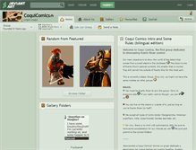 Tablet Screenshot of coquicomics.deviantart.com