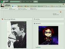 Tablet Screenshot of lathana.deviantart.com