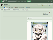 Tablet Screenshot of le-mec.deviantart.com