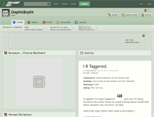 Tablet Screenshot of graphixboy04.deviantart.com