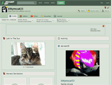 Tablet Screenshot of kittymccat33.deviantart.com