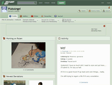 Tablet Screenshot of plutoangel.deviantart.com
