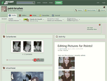 Tablet Screenshot of paint-brushes.deviantart.com